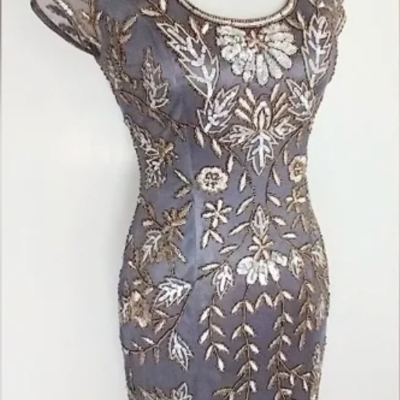 VINTAGE Sue Wong Sequin Dress - Size 6 - Picture 1 of 7